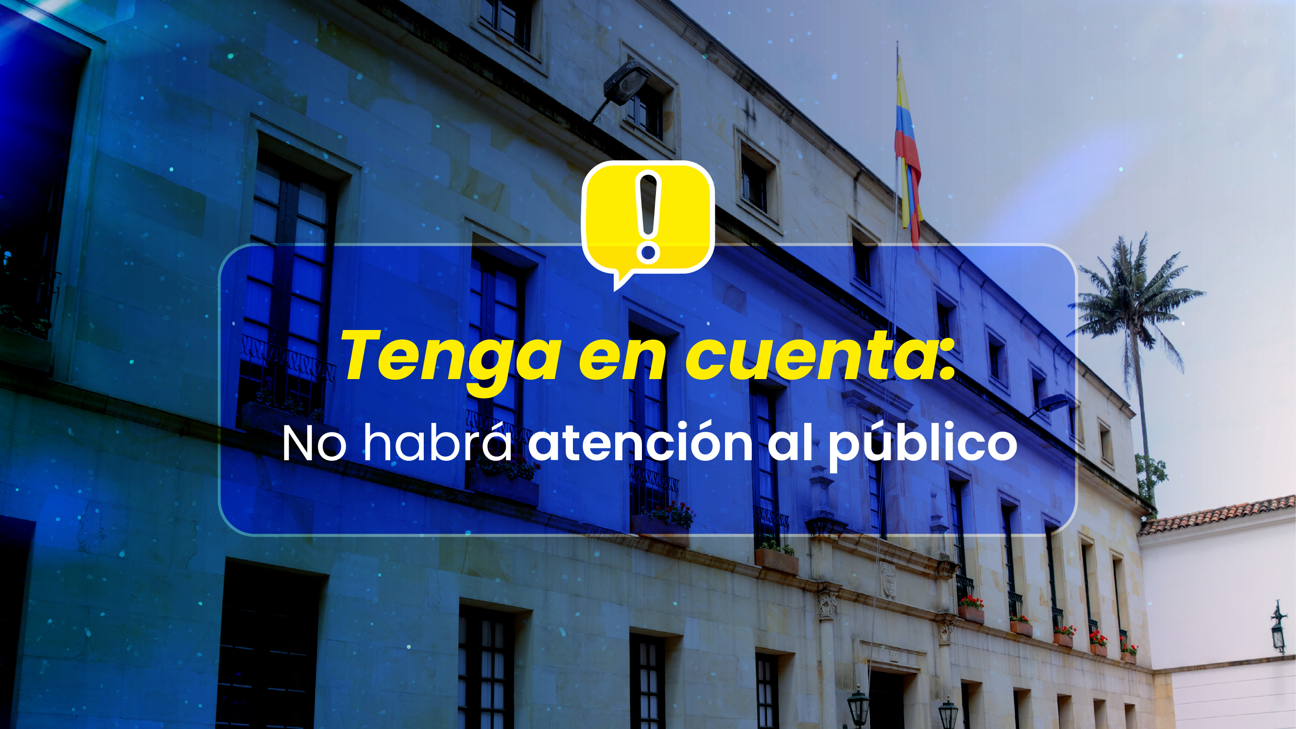 Banner general de no atención